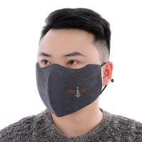 Men's anchor embroidery trend eye protection cotton cloth maskes boutique folding three-dimensional men's dust maskes