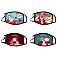 European America Christmas maskes washable cartoon cotton cloth Christmas face maskes for adult gift men women fashion