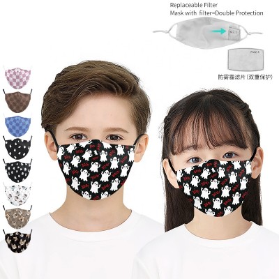 Customizable facemask reusable cotton facemask halloween costume mask kids halloween face mask fashion accessories