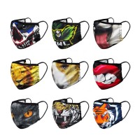 Custom printed three-layer cloth maskes dustproof and sunscreen European and American adult fashion cloth maskes washable