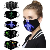 High Quality 3d Digital Printed s-kull Mouth Maskes Dust Maskes Nose Filter Windproof Face Muffle Bacteria Cotton Fabric Maskes