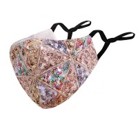 Super shiny sequin maskes can put filter fashion multi-colors breathable cotton facemask for nightclub party gift